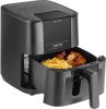 ECG Air Fryer 5,5L friteuză cu aer cald fără ulei cu afişaj digital, fereastră