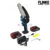 Ferăstrău cu lanţ cu acumulator cu lubrifiere, cu geantă + 2x acumulator 48V