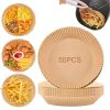 Hârtie de copt pentru cuptor cu aer cald rotundă 50 bucăţi - 23 cm