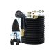 Furtun de grădină flexibil, furtun flexibil, 5-15 m, furtun rotativ cu 8 funcţii