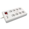 Distribuţie cu 8 căi cu 2 x USB + protecţie la supratensiune + supracurent 3 met