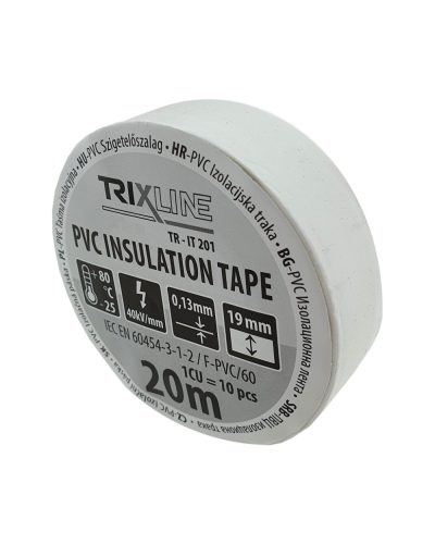 TR-IT 201 PVC bandă izolatoare 20m - alb