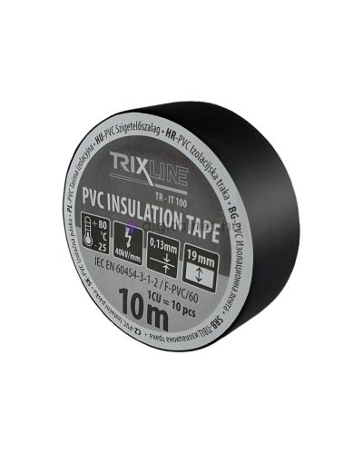 TR-IT 100 PVC bandă izolatoare 10m- negru