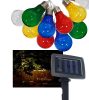 Bec cu energie solară colorat şir de lumină 2m