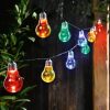 Bec cu energie solară colorat şir de lumină 2m