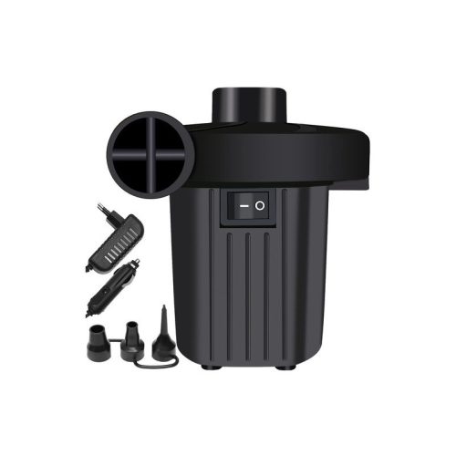 Pompă electrică 12V pentru saltele, jucării gonflabile cu brichetă şi reţea