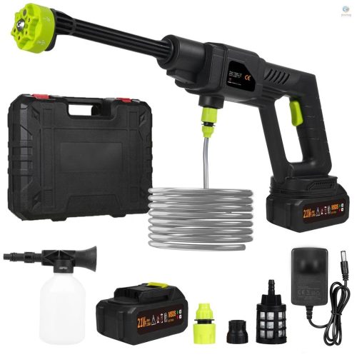 Mobil portabil multifuncţional cap de înaltă presiune de spălare Set cu 2 bateri