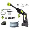 Mobil portabil multifuncţional cap de înaltă presiune de spălare Set cu 2 bateri
