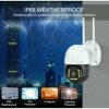 Cameră WiFi în aer liber 1080P, impermeabilă, rotativă şi supraveghere cu senzor