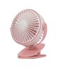 Mini ventilator de birou clip-on cu baterie