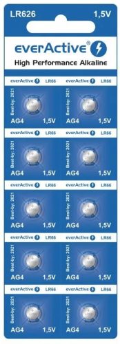 EverActive AG4 / LR626,177 / LR66 Alkaline Button Cell B10