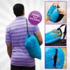 Lazy Bag - Saltea gonflabilă, saltea Pumpless! pat cu aer pentru plajă