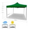 Foişor de grădină pliabil, cort de bere 3x3m - verde