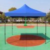 Foişor de grădină pliabil, cort de bere cu prelată, 3x3 m albastru