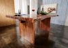 Masă de dining artizanală în stil rustic 270 x 110 cm, lemn masiv de salcâm