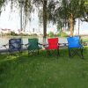 Scaun de pescuit pliabil pentru camping cu suporturi pentru băuturi max 100 kg -