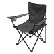 Scaun pliabil pentru camping si pescuit  suport pentru bautura, 100 kg, negru,