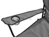 Scaun pliabil pentru camping si pescuit  suport pentru bautura, 100 kg, negru,