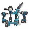 Set de scule electrice fără fir Hitman 5pcs, 3pcs cu baterie de 62V