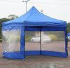 Perete lateral din material uragan pentru copertină pliabilă cu inserţie transpa