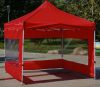 Perete lateral din material uragan pentru copertină pliabilă cu inserţie transpa
