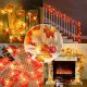 Toamna frunze LED bec rând decorare 40 LED , 8 m alb cald , frunză de arţar