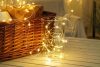 Decorative alb cald 50 LED 5 metri cupru şir de lumini cu baterii