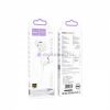 Căşti universale cu fir Hoco Conector Type-C cu microfon, alb