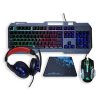 Gamer Set Tastatură Mouse Mousepad Headset RGB lumina