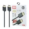 EARLDOM ET-W24 Cablu HDMI placat cu aur 2 metri - negru
