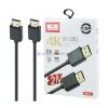 EARLDOM ET-W24 Cablu HDMI placat cu aur 2 metri - negru