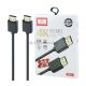 EARLDOM ET-W24 Cablu HDMI placat cu aur 2 metri - negru