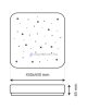 CCT reglabil 36W Plafonieră modernă 43x43 cm FLORA TR-604S LED