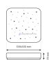 Plafonieră LED TR-605S - FLORA 60W 5700lm 53x53cm CCT + telecomandă