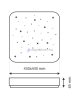 Plafonieră LED TR-609S - NERIS 36W 3420lm 43x43cm CCT + telecomandă