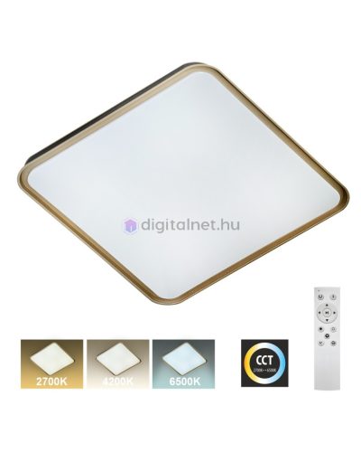 Plafonieră LED UNA 60W - 5700lm, 50x50cm, CCT reglabil (2700K-6500K)
