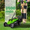 Maşină electrică de tuns iarba M3500W - Colector de iarbă 30L, 3 înălţimi de tăi