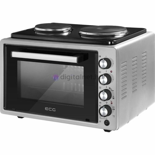 Cuptor electric portabil, capacitate 37L, plită dublă, amestecare cu aer, funcţi
