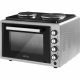 Cuptor electric portabil, capacitate 37L, plită dublă, amestecare cu aer, funcţi