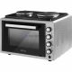 Cuptor electric portabil, capacitate 37L, plită dublă, amestecare cu aer, funcţi