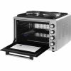 Cuptor electric portabil, capacitate 37L, plită dublă, amestecare cu aer, funcţi