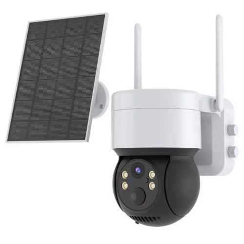 ICSee Solar Powered WiFi Smart Camera - Full HD, exterior, vedere pe timp de noa