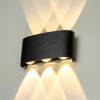 Modee LED lampă de perete pentru exterior, 6W, 470 lm, IP65, alb neutru, negru -