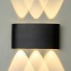 Modee LED lampă de perete pentru exterior, 6W, 470 lm, IP65, alb neutru, negru -