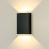 Lampă de perete LED de exterior Modee 4W, 450 lumeni, IP65, neagră, lumină albă