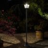 Candelabru alimentat cu energie solară senzor de lumină elegant sobă solară de g
