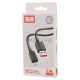Earldom micro usb kábel 2.4A 100 cm fekete EC-183M