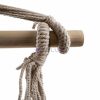 Scaun suspendat stil brazilian din bumbac, culoare bej, cu 2 perne - capacitate