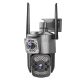 Cameră IP de exterior cu lentilă dublă, zoom 10X, viziune nocturnă, rotire 350°,