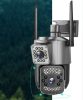 Cameră IP de exterior cu lentilă dublă, zoom 10X, viziune nocturnă, rotire 350°,